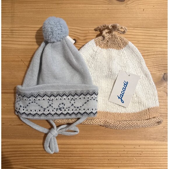 Jacadi Hat bundle 3 months Winter Hats unisex baby NWT JW - Picture 1 of 3